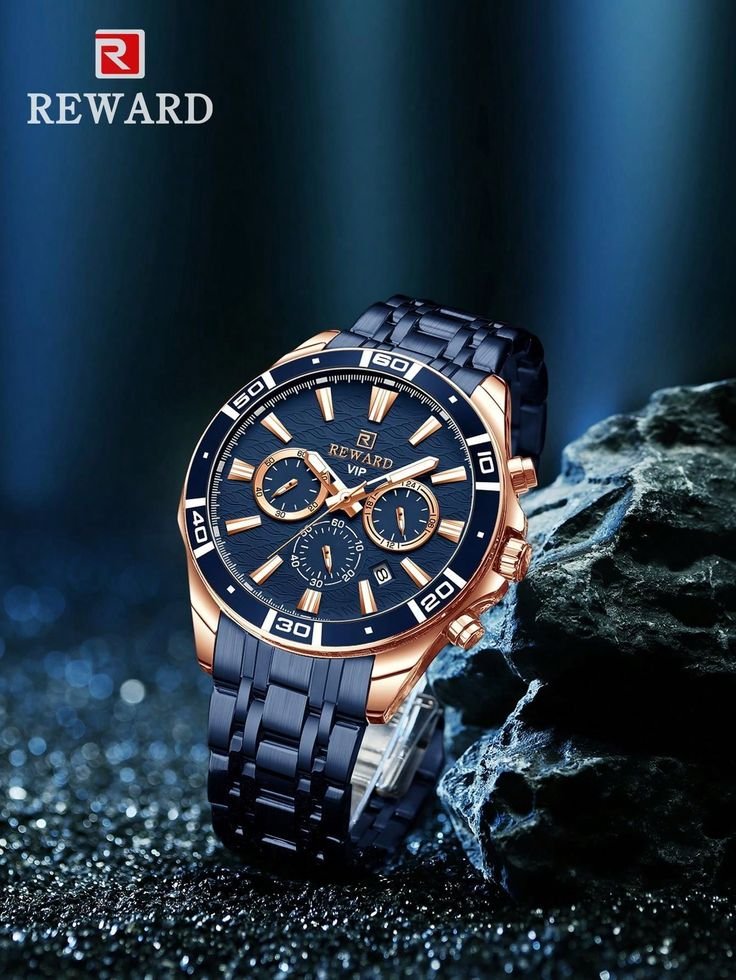 reward men quartz watches waterproof luminous chronograph wrist watch stainless steel wristwatch gift for dad shein usa